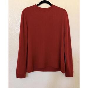 Reformation Rust Red Crewneck Sweater